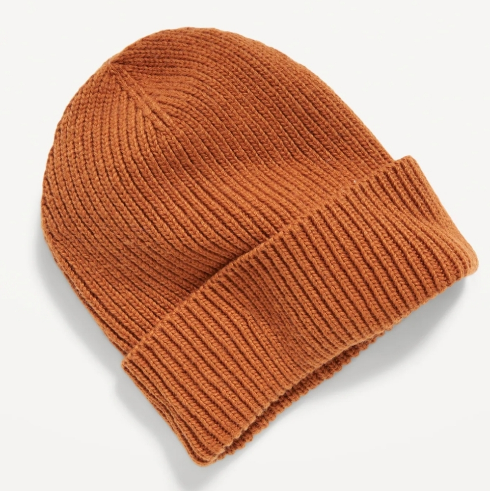 Old Navy Gender Neutral Wide Cuff Beanie Hat for Adults NWT